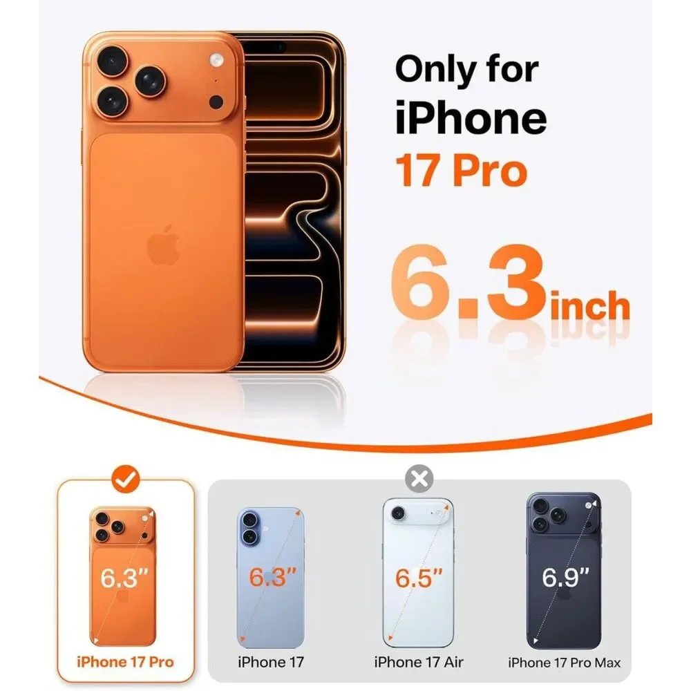 TORRAS Q3 Silicone 360 Spin for iPhone 17 Pro Case with Stand